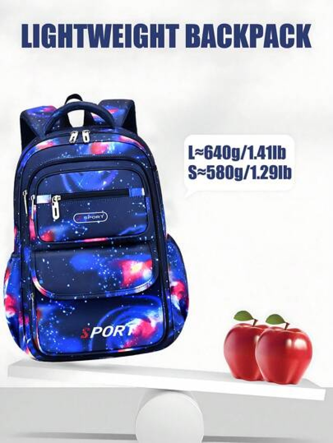 1pc School Backpack Boys Backpack Student Children Backpack Outdoor Travel Bag Starry Sky Printed Backpack Large Capacity Multi Pocket Backpack Laptop Backpack Nylon Material Suitable For Teenagers Yo