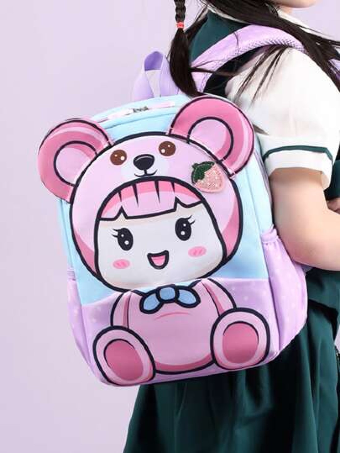 Cute Cartoon Children s Shoulder Backpack Shoulder Student Children s Schoolbag Backpack Middle School Student Schoolbag Outdoor Daypack School Boys Girls Children 6 12 Years School Gift
