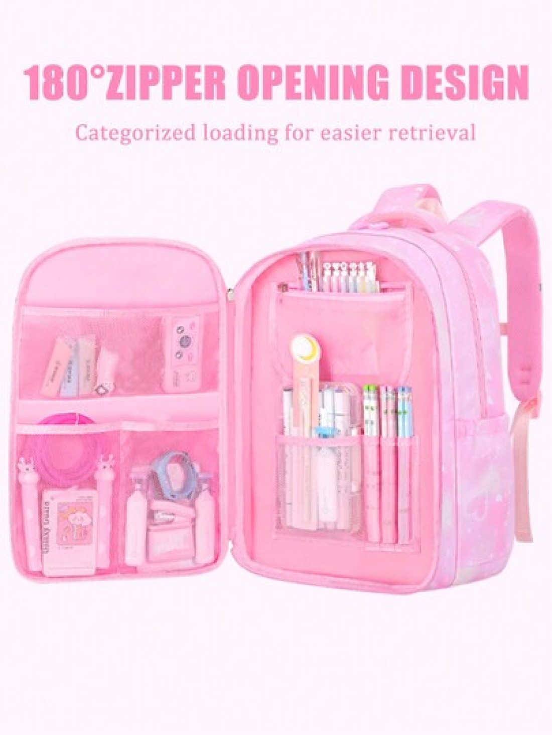 1pc Girls Backpack Outdoor Travel Bag Large Capacity School Bag Bookbag 15 6 Inch Laptop Backpack Stylish Casual Shoulder Bag Multi Pocket Backpack With Heart Shaped Plush Pendant Suitable For Teenage