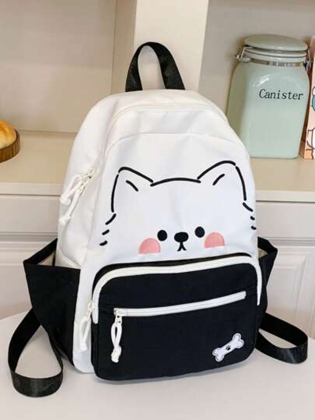 College Style Back To School Cute Versatile Student Backpack For Girls Primary And Secondary School University Small Fresh Nylon Campus Backpack For Girls