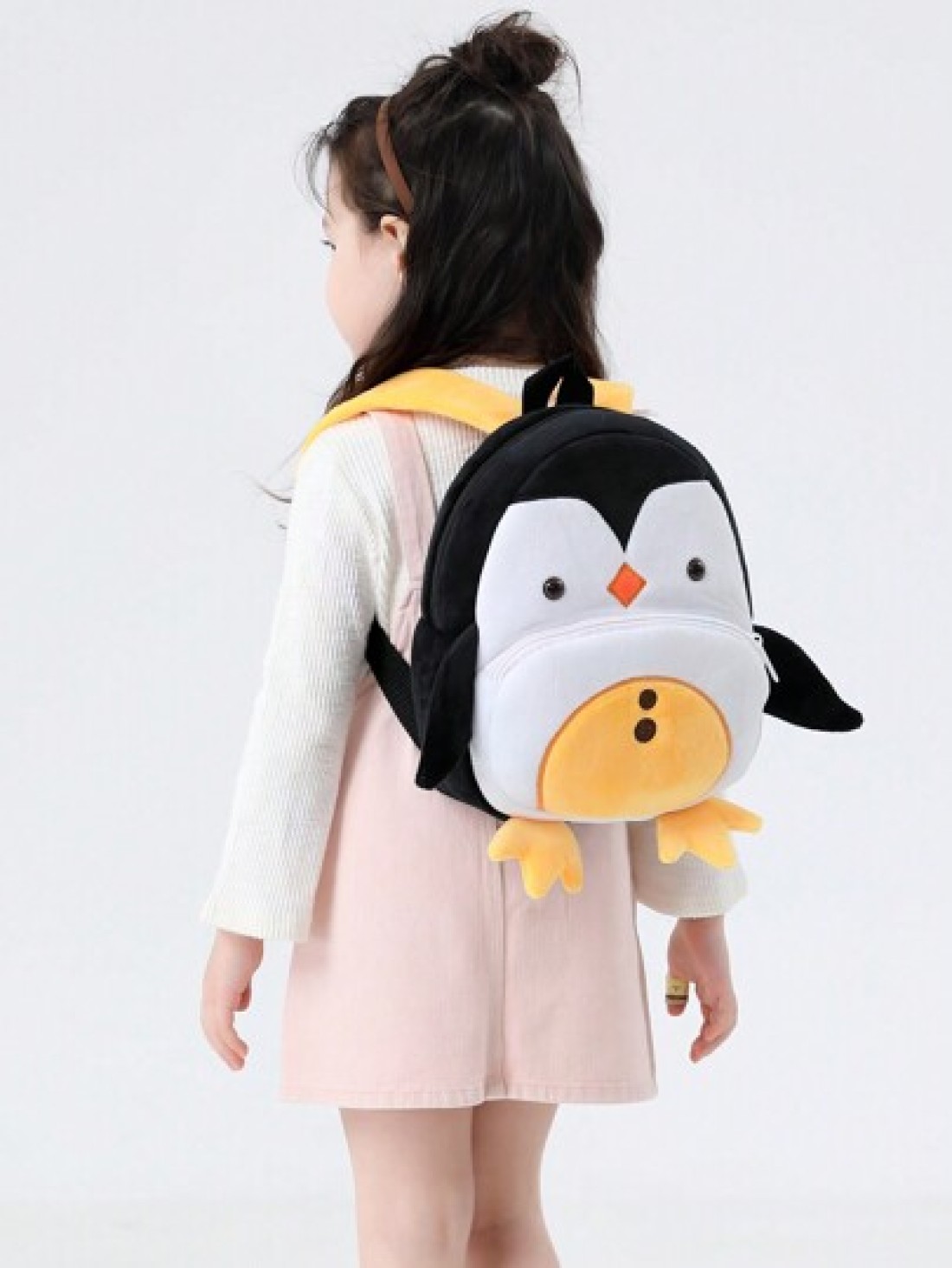 1pc Cute Penguin Plush Children s Backpack Suitable For 2 4 Years Old Boys And Girls