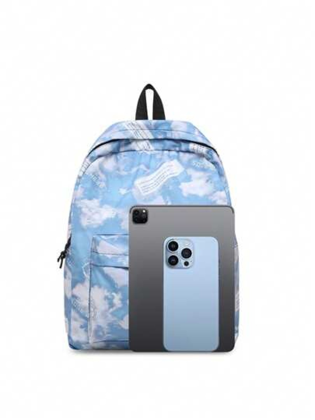 1pc New Fashion Simple Student Nylon Waterproof Ultra Light Backpack Versatile Casual Daypack