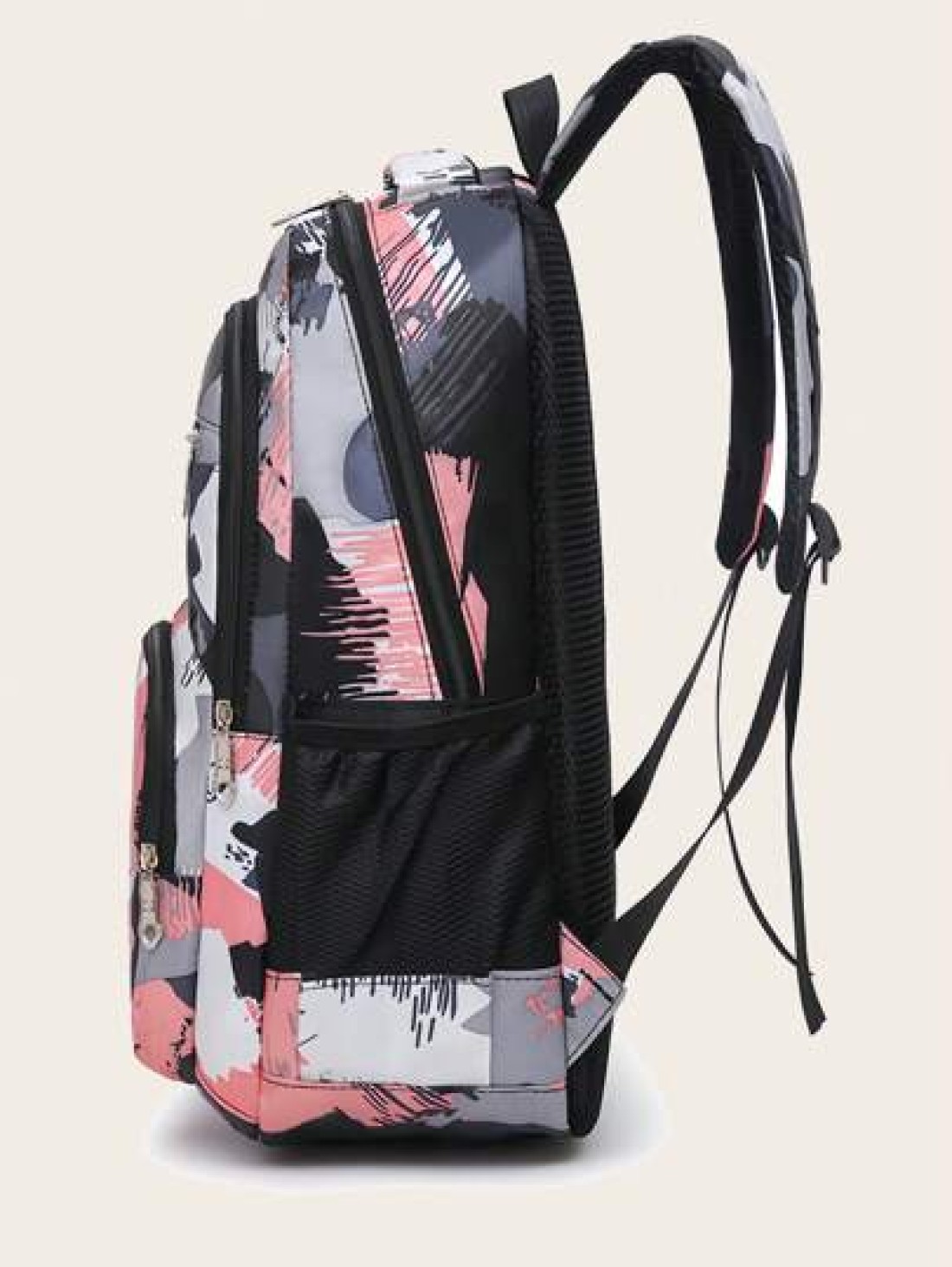 Fashion Solid Color Hundred School Backpack Kids Shoulder Backpack Casual Large Capacity Backpack Fashion Solid Color Simple College Student School Bag Travel Backpack Suitable For Girls Daily School