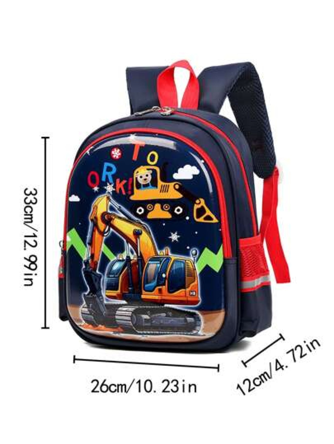 Kindergarten Schoolbag Boy s Small Medium And Large Class Preschool Class Cute Excavator Lightweight Boy s Hard Shell Burden Reduction Spine Protection Backpack