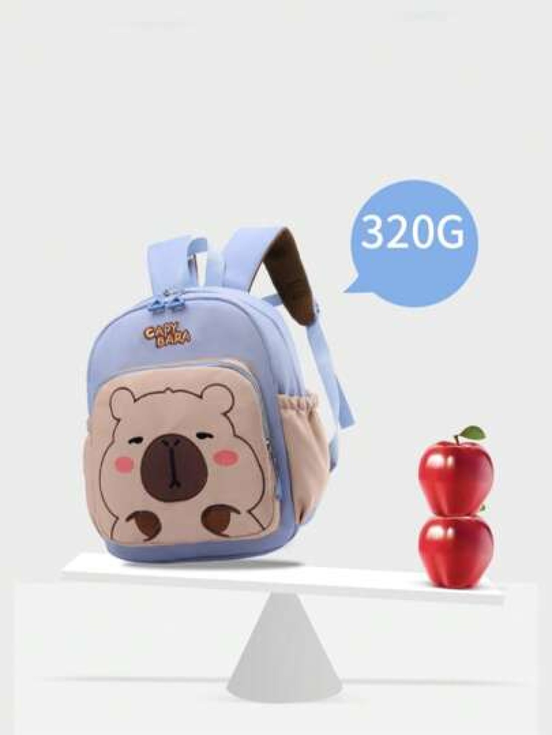 1pc Zipper Closure Fashion Cartoon Cute Capybara Backpack Suitable For Any Occasion Travel Backpack Comfortable And Adjustable Shoulder Straps Meet Basic Storage Needs Suitable For Outdoor Play Commut
