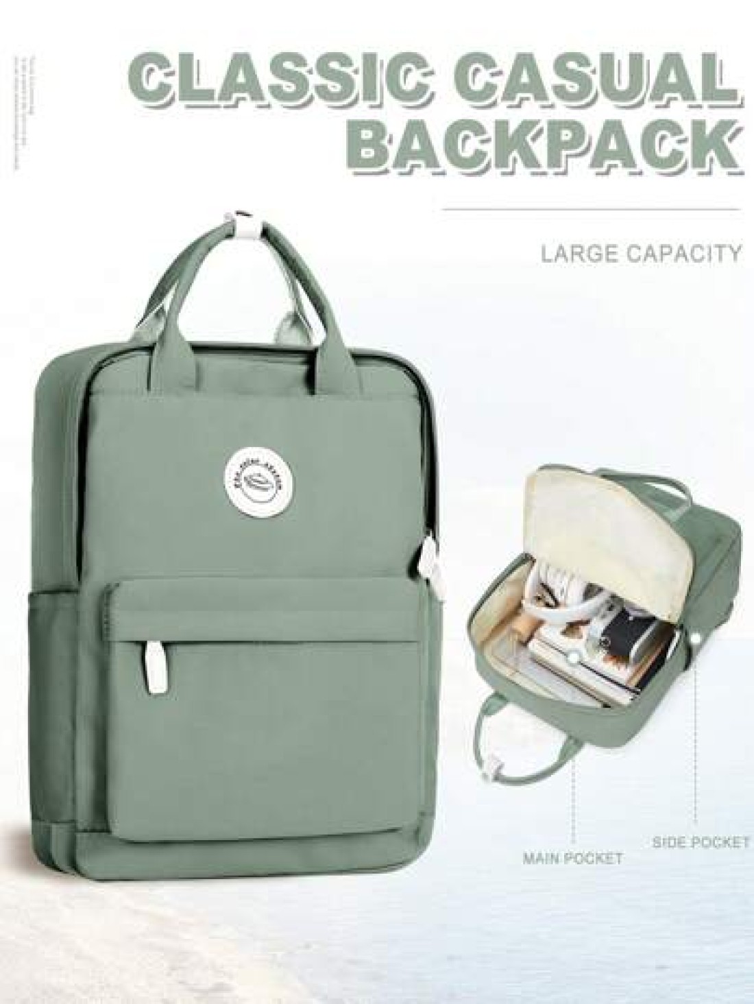 20L Simplicity School Backpack For Teenager Leisure Computer Backpack Fit 14inch Notebook 12 9inch Pad Carry On Backpack With Multi Pocket Lightweight Laptop Backpacks With Laptop Interlayer For Girl