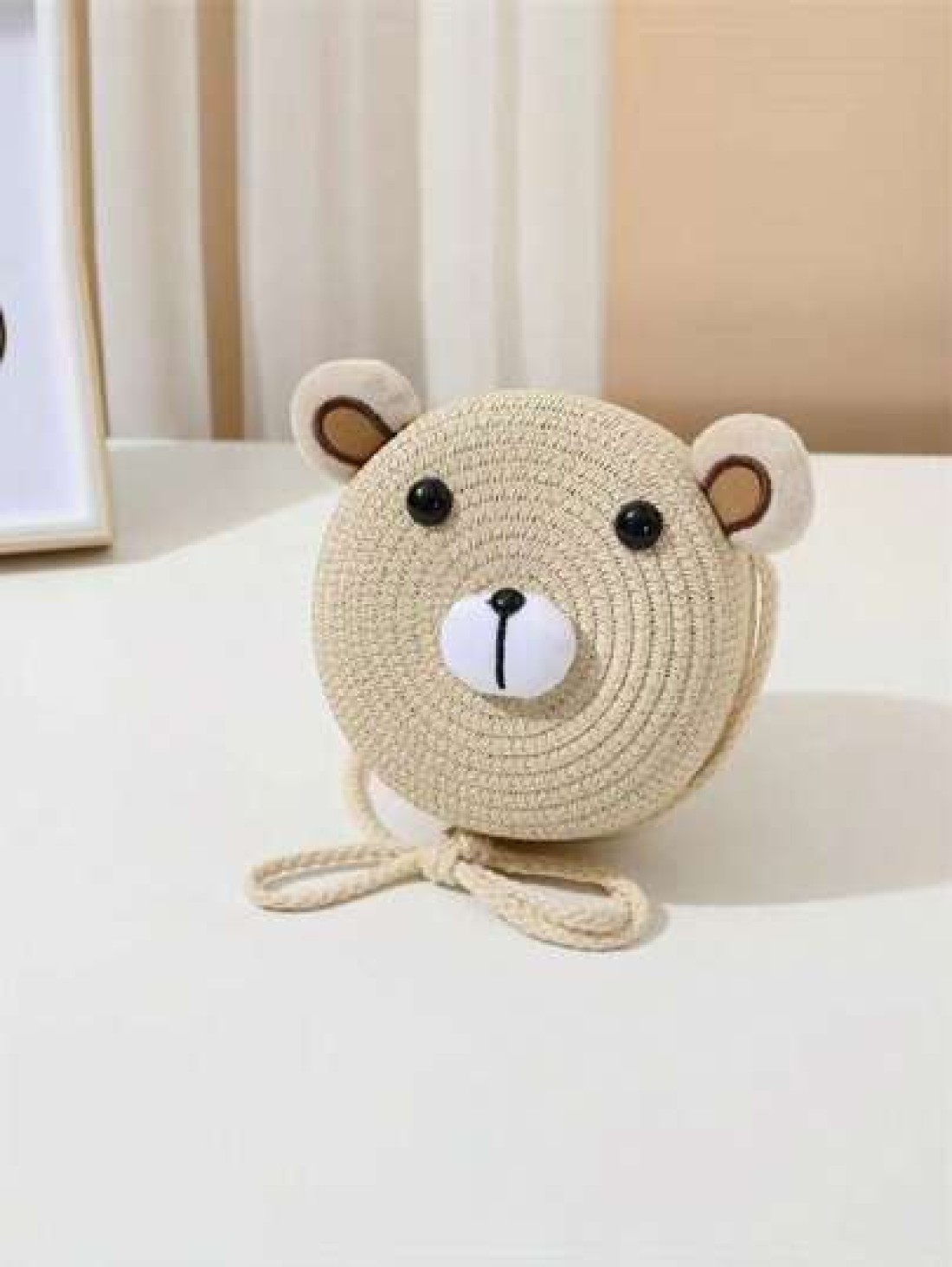 1pc Girls Cute Princess Bear Handbag Princess Travel Beach Bag Suitable For Daily Wear