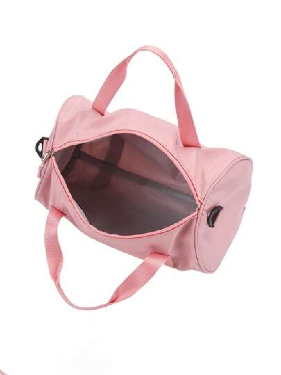 Pink Lightweight Nylon Dance Bag Avant Garde Style Handbag Adjustable Shoulder Strap Foldable With Zipper And Polyester Lining Suitable For Ballet Dancers And Daily Use Casual Fashion Tote