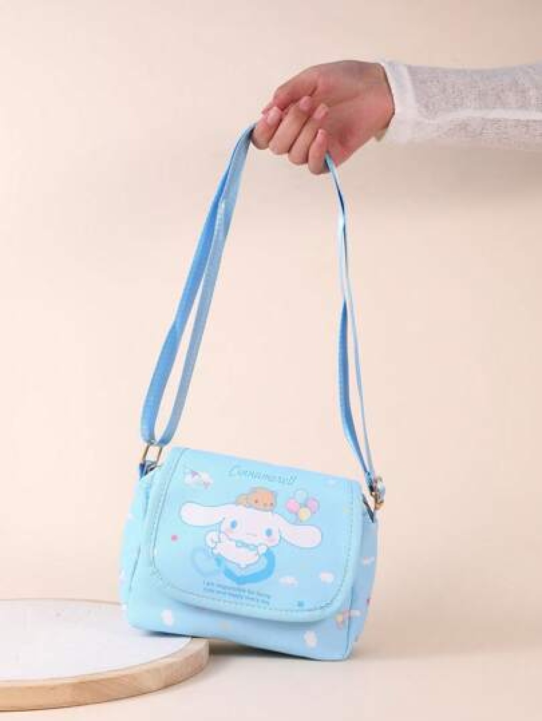 Sanrio زنبيل حامل مفاتيح محفظة نقود هاتف كرتوني للأطفال ماركة ساتريو، حقيبة كروس كيوت على الكتف ل- K T كلب كبير الأ