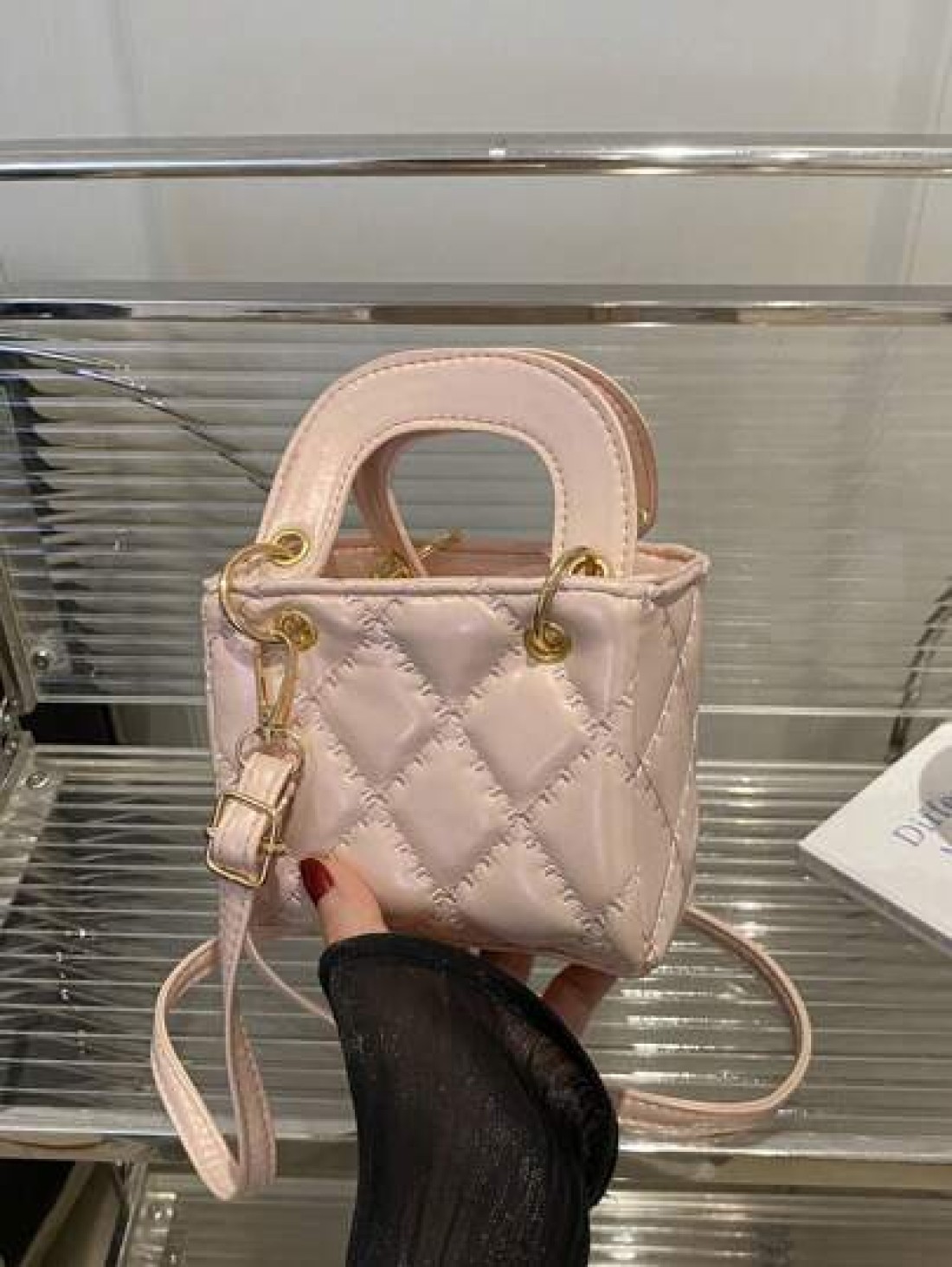 1pc New Cute Girl Niche High End Pu Crossbody Small Square Bag Zipper Closure And Fashionable New Bag Fresh And Dopamine Color Matching Youthful Girl Style Adjustable Shoulder Strap Can Be Worn On Sho