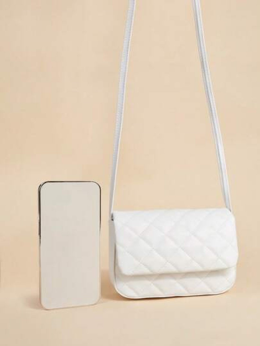 1pc Kids Girls Quilted Square Shoulder Messenger Bag Suitable For Daily Outing Birthday Gift