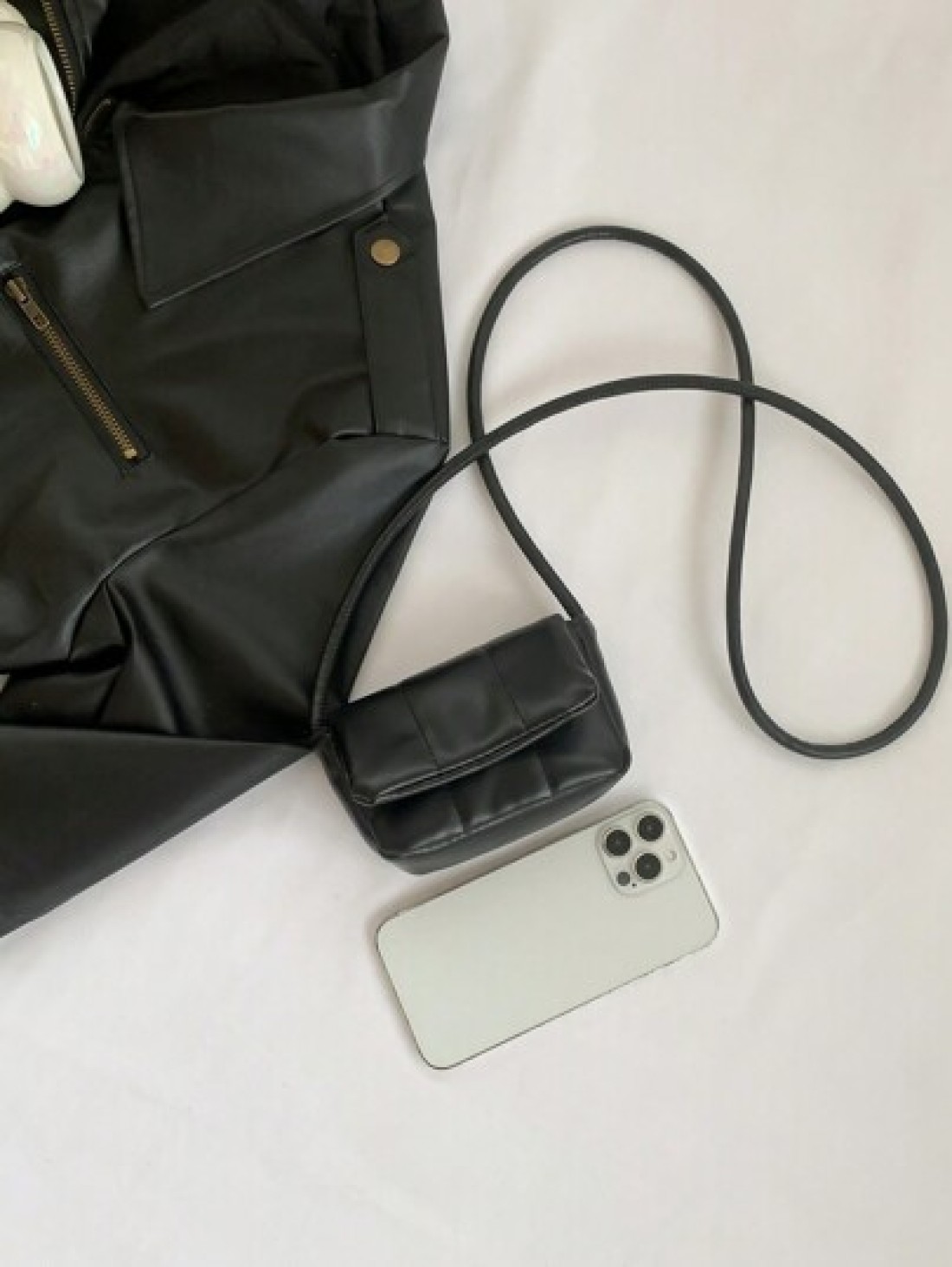 Mini Children Simple Solid Color Flap Crossbody Bag