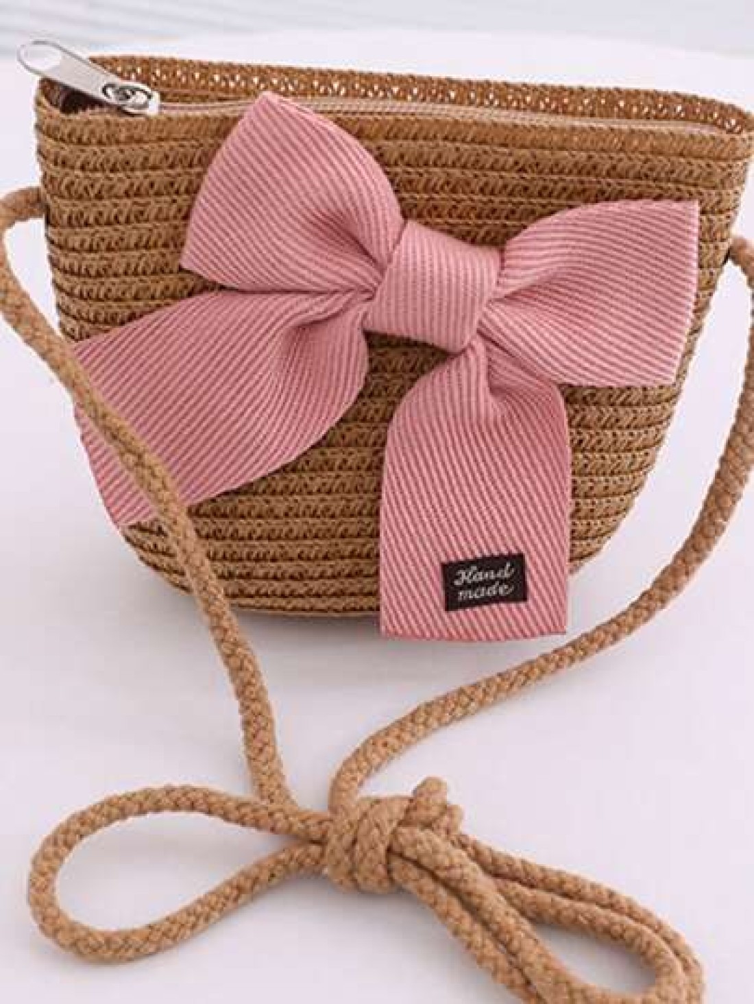 New Arrival Girls Cute Princess Style Bowknot Beach Bag Suitable For Daily Use