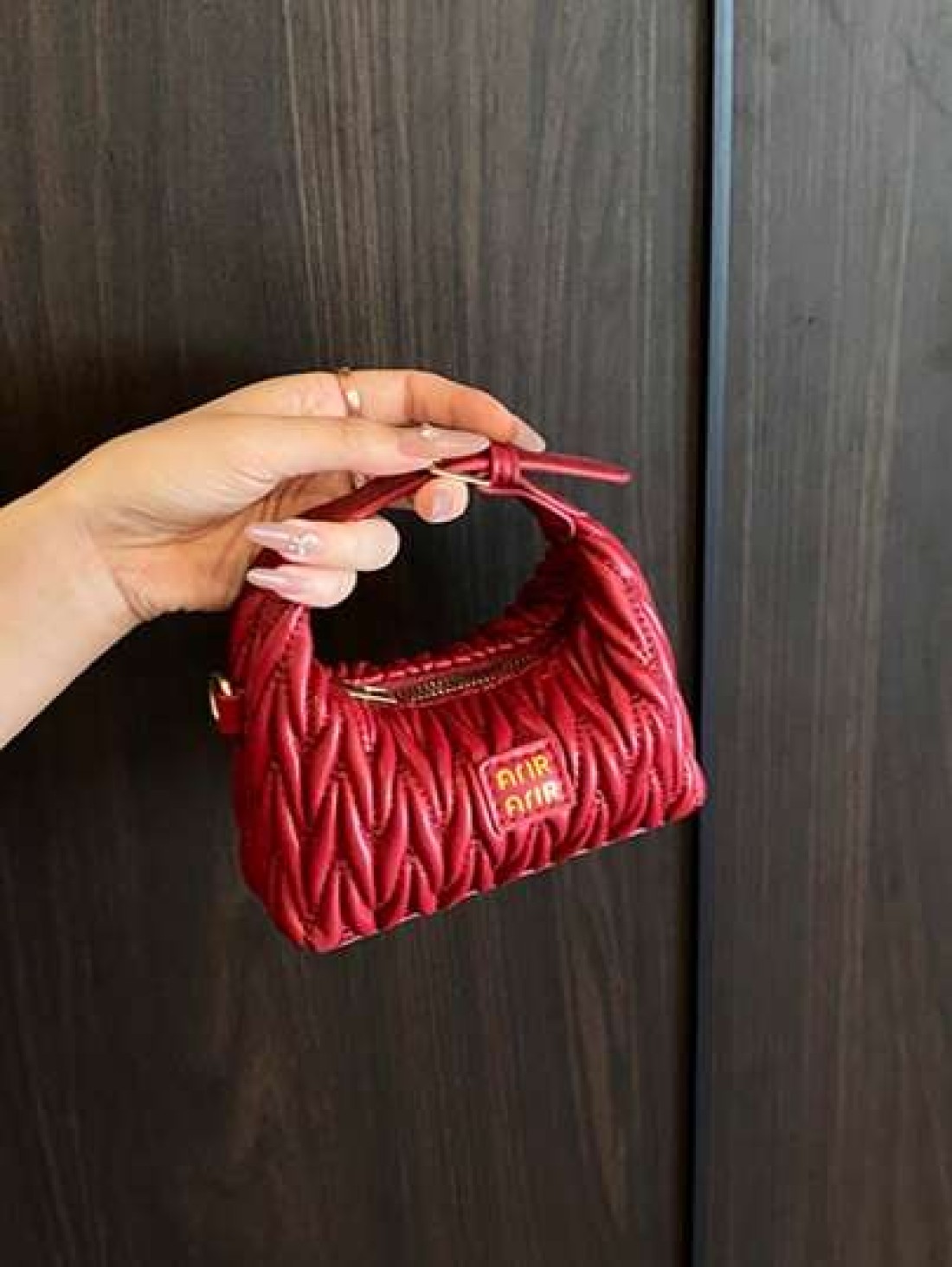 New Mini Embroidered Letter Wristlet Purse Fashionable Small Clutch Wallet For Cosmetics Evening Party Coin Pouch Crossbody Bag