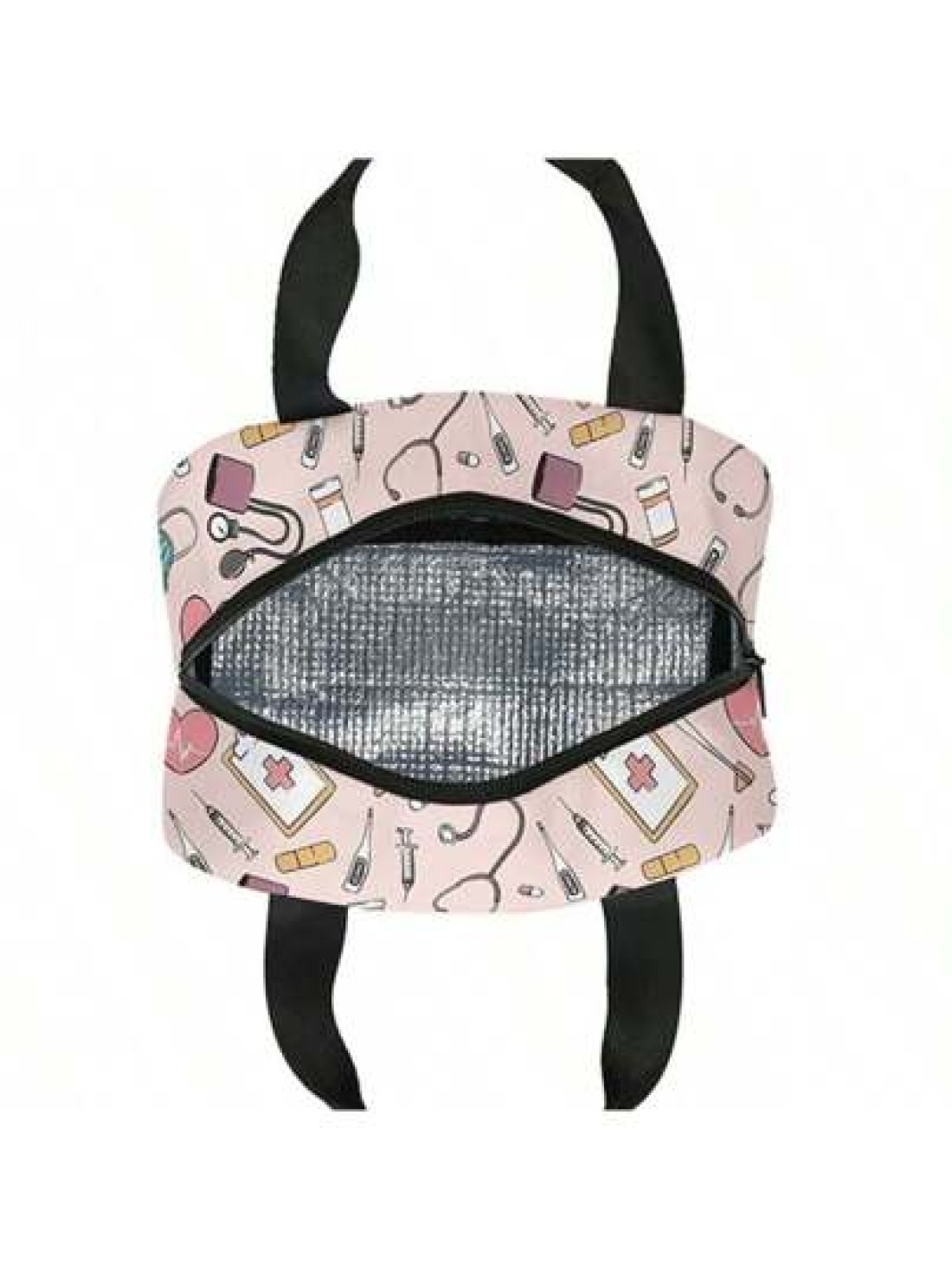 1 Piece Medical Printed Lunch Bag For Work Travel Picnic Unisex Non Food Contact