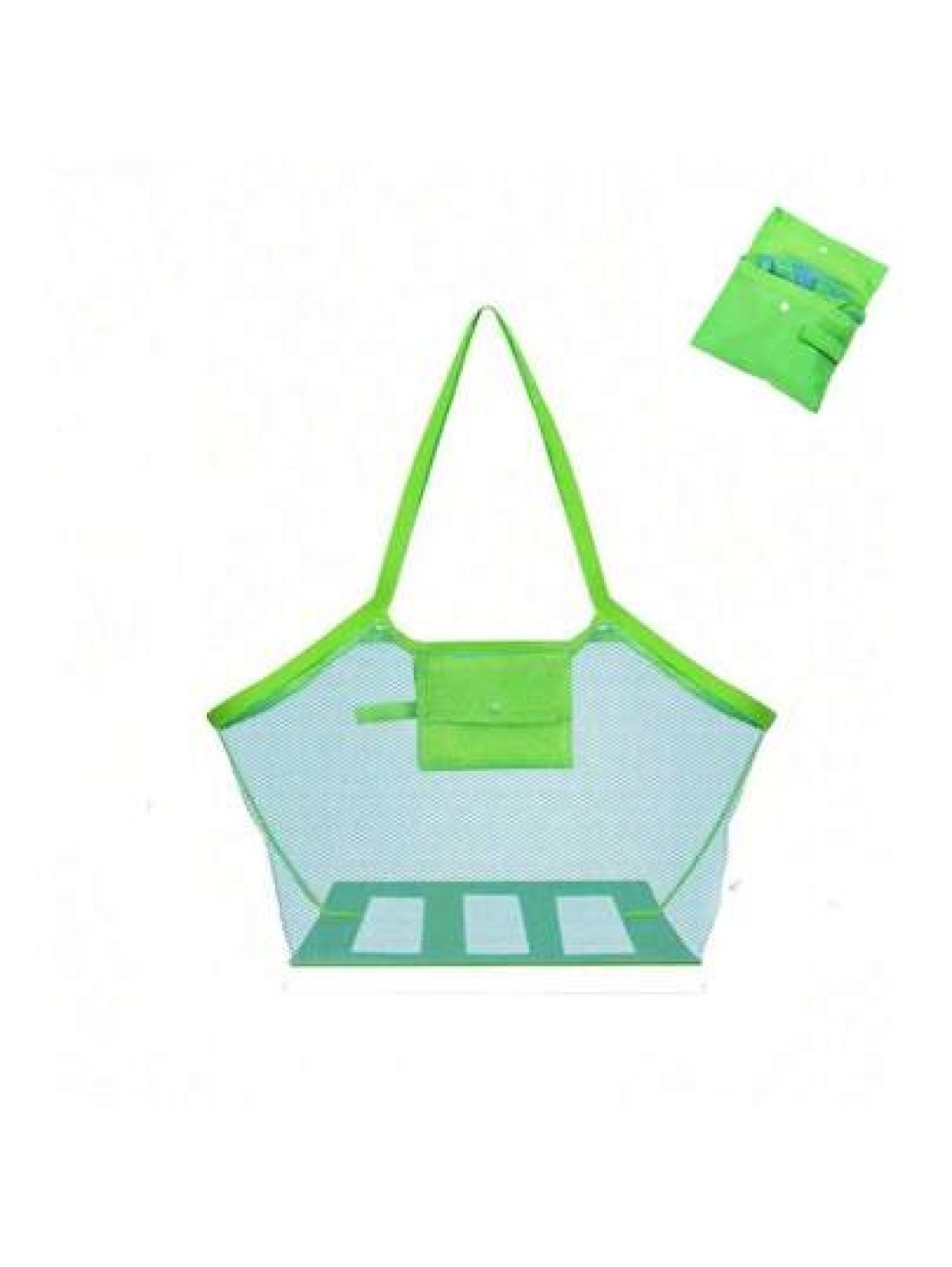 1pc Kids Summer Beach Mesh Bag Waterproof Design For Sand Toys Storage Beach Digging Tool Organizer Net Tote