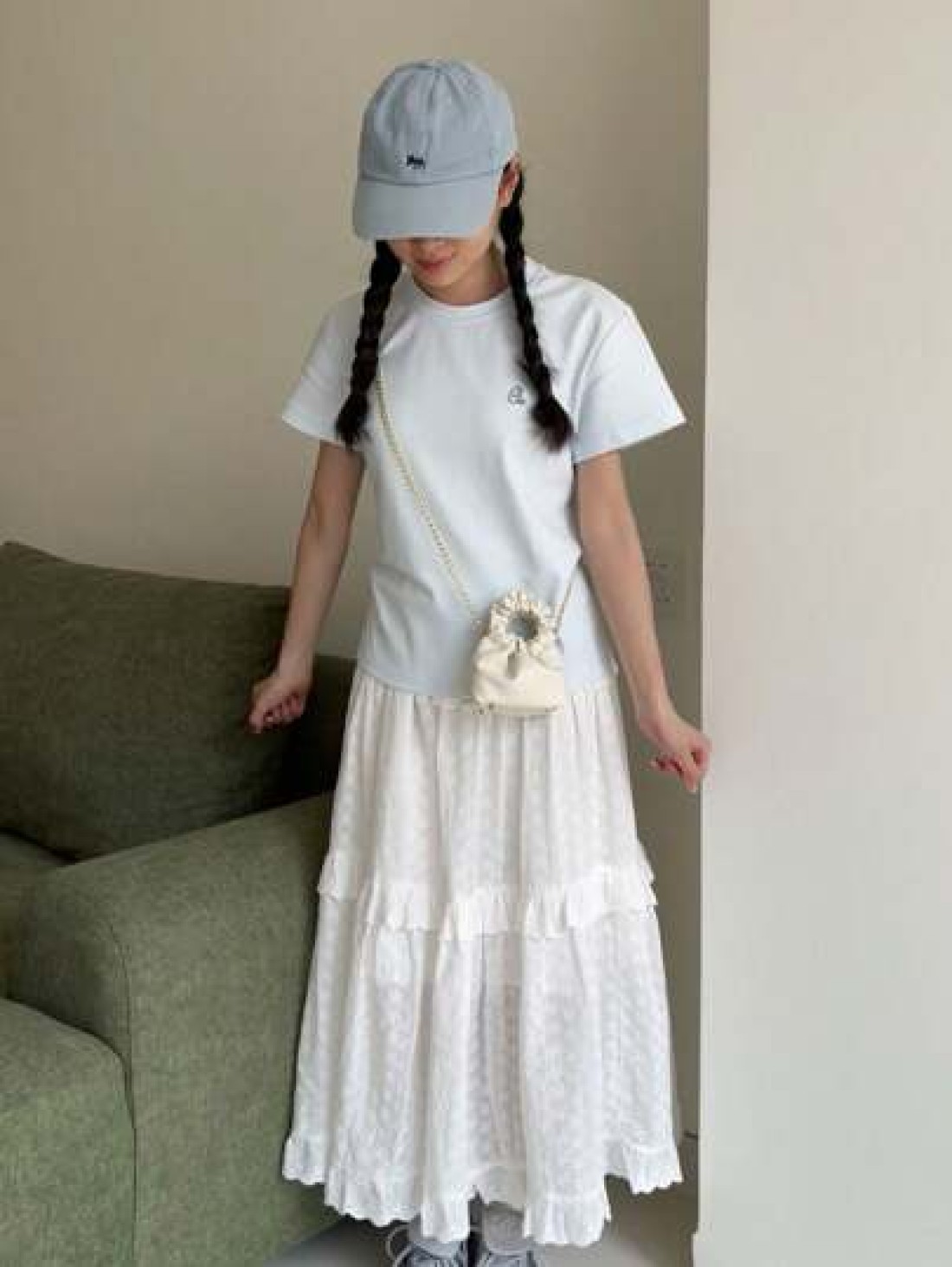 New Style Cloud Shaped Mini Princess Pearl Handbag Children Handheld Bag Shoulder Bag Accessory