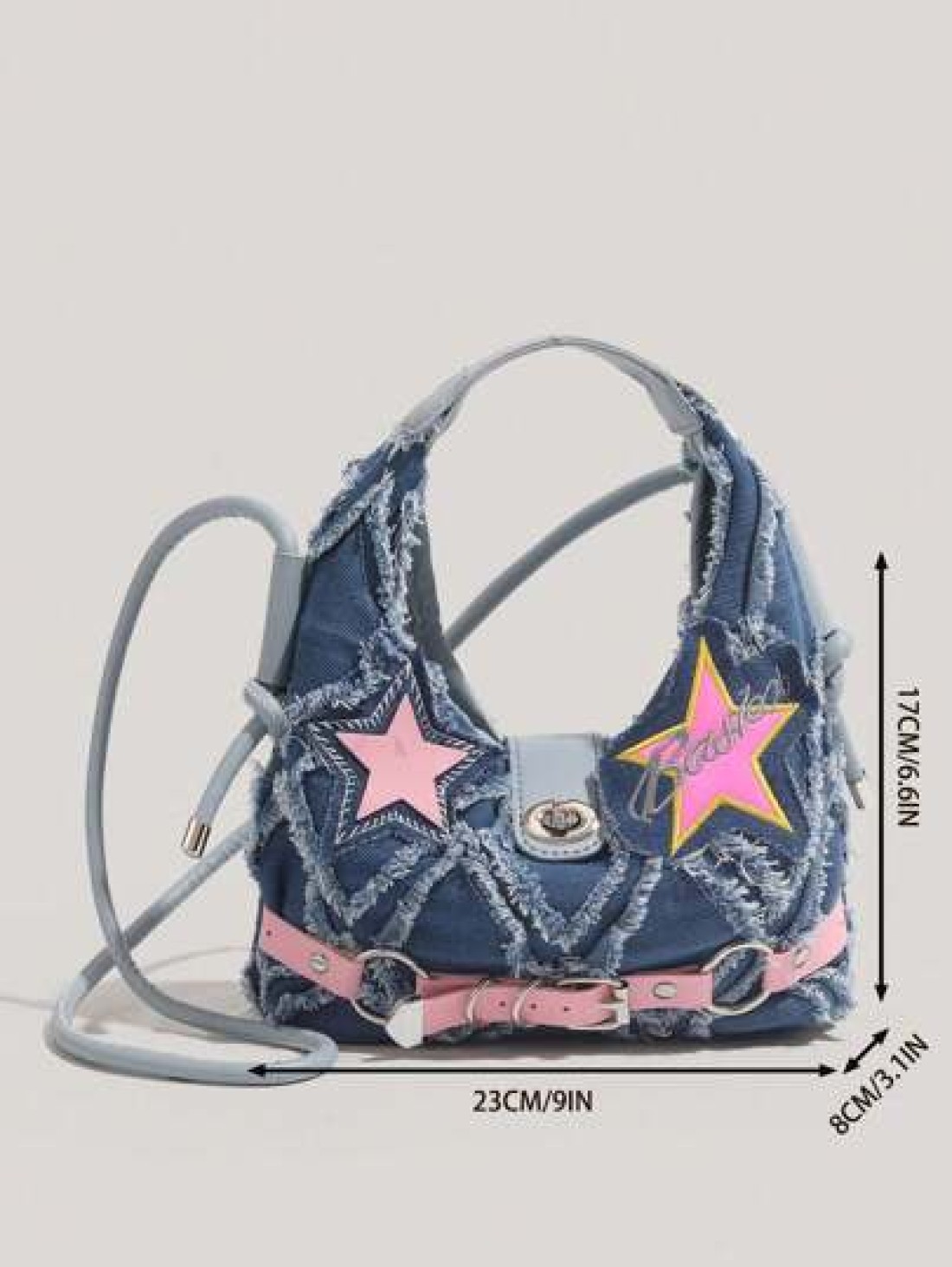 Fashion Style Y2k Versatile Star Decoration Satchel