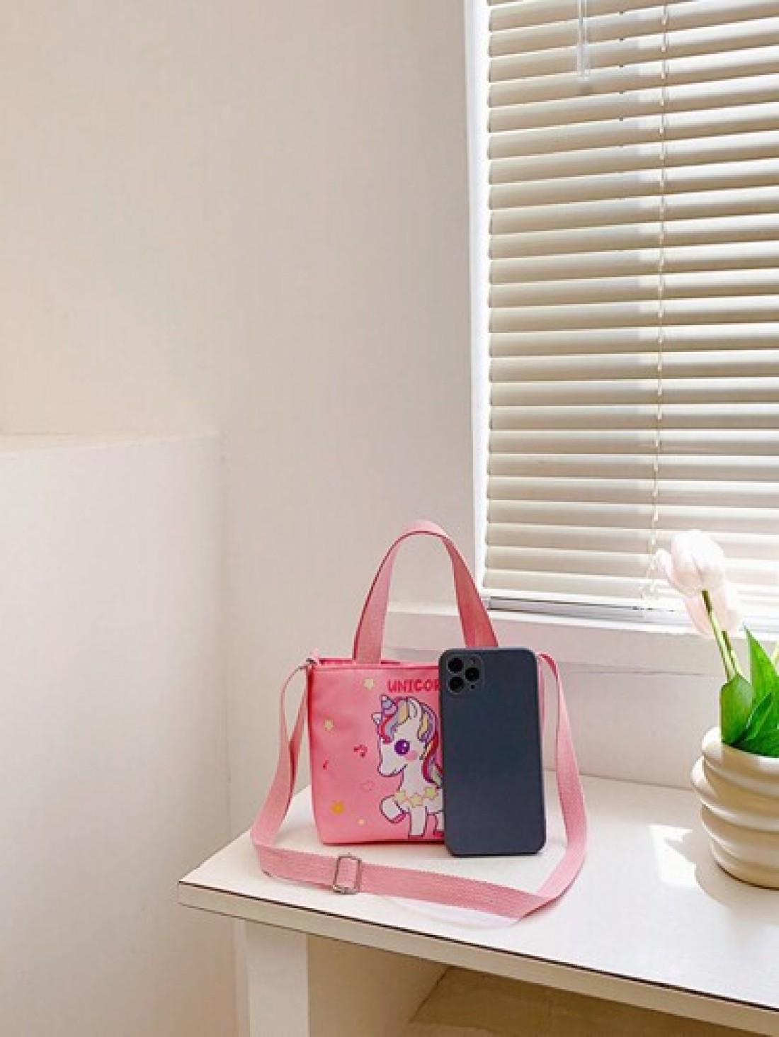 Cartoon Unicorn Children s Shoulder Crossbody Bag For Girls Cute Outdoor Fashion Purse