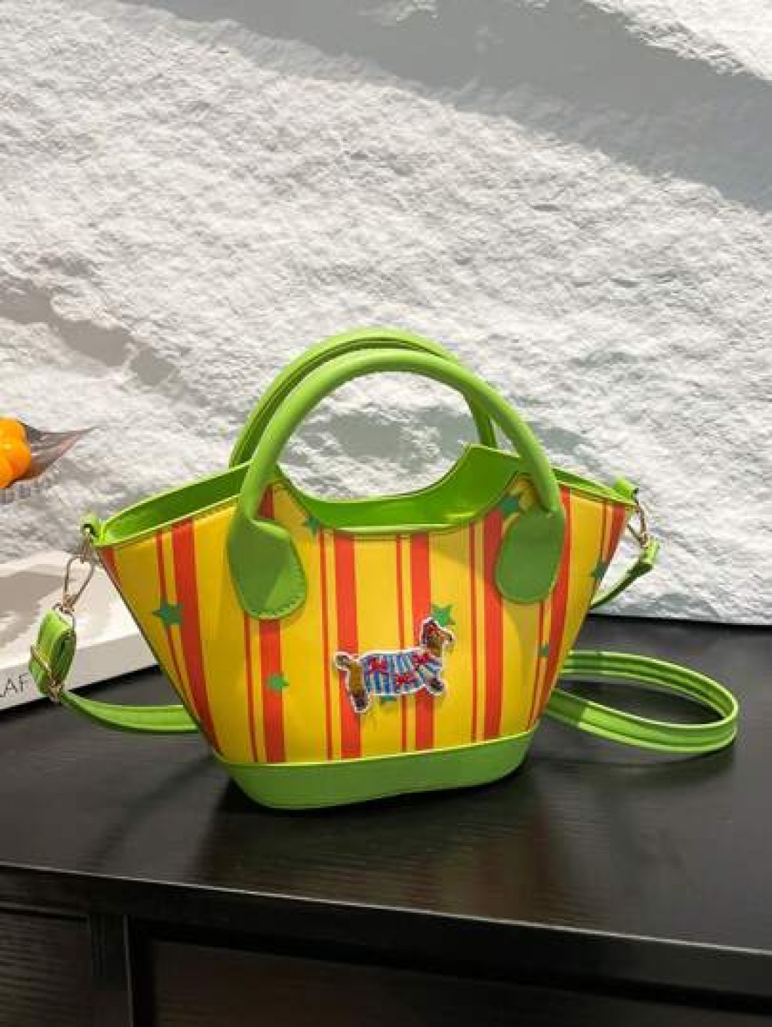 1pc Handbag Pu Open Design New Summer Style Cute Style Can Be Carried Cross Body Sufficient Capacity Versatile Comfortable Touch Highlight Personalized Can Hold Sun Umbrellas Wallets And Other Daily N