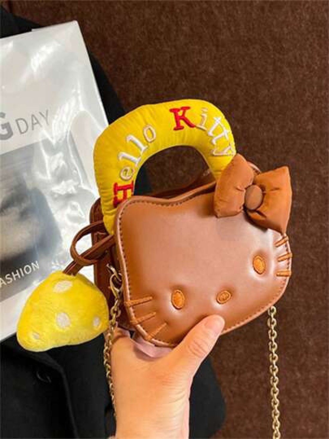 Sanrio 1pc Sanrio Cute Kitty Cartoon Mini Crossbody Bag High Quality Fashion Handbag For Girls