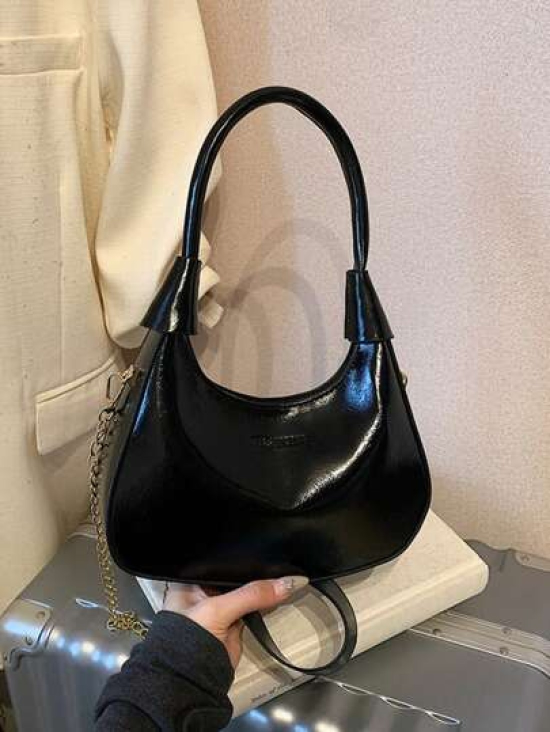 1pc New Fashion Girls Niche Bag Pu Material And Fashionable New Bag Exquisite And Beautiful Small Bag Can Be Cross Body Adjustable Shoulder Strap Casual And Fashionable Very Suitable For Taking Out To
