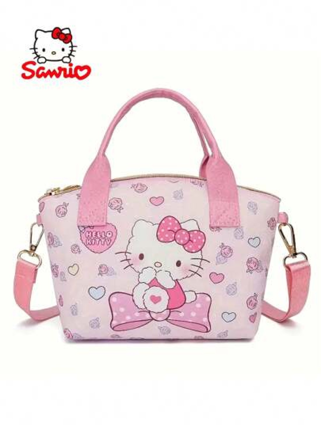 Sanrio 1pc Hello Kitty Sanrio Multipurpose Tote Cute Anime Shoulder Bag Cinnamoroll Tote Kids Tote Teen Tote For Christmas Gifts