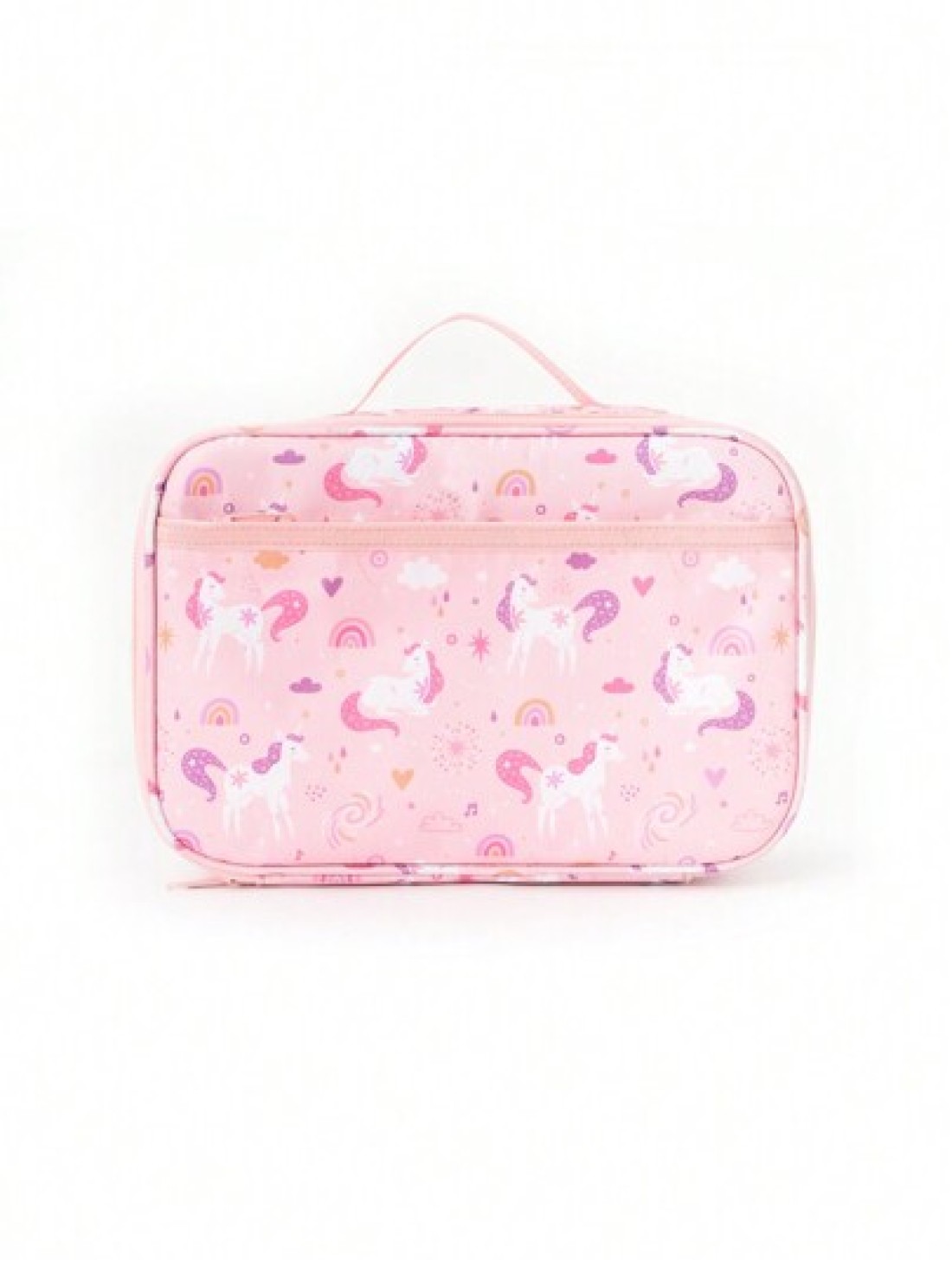 1 Piece Cute Cartoon Decorated Insulated Lunch Bag School Food Lunch Box Non Woven Leak Proof Camping Picnic Bag Suitable For Office School Outdoor Summer Beach Camping Travel Picnic