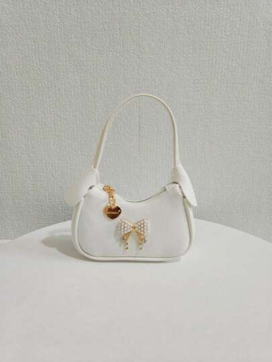 Children Pearl Bow Decoration Handbag Girls Fashion High End Gift Shoulder Bag Princess Mini Wallet Purse