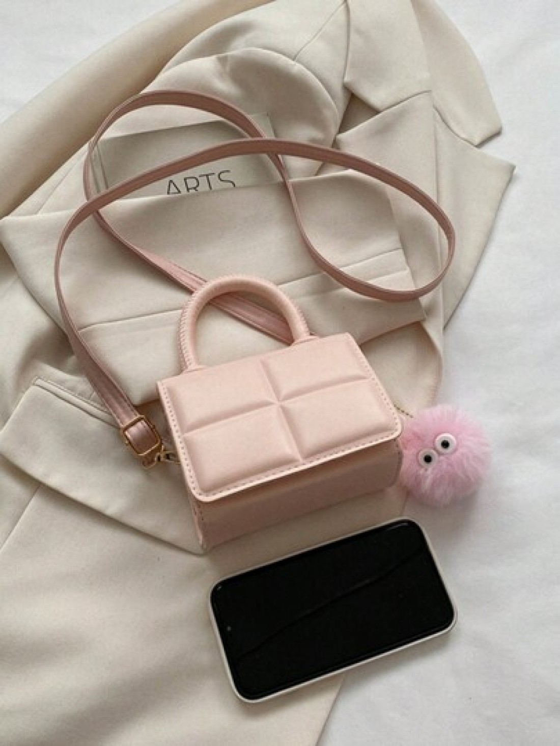 1 Piece Of Girl s 14 16y Solid Color Checkered Flip Top Mini Handbag Fashionable And Versatile Candy Color Small Square Bag Shoulder Messenger Bag Suitable For Daily Use Coin Lipstick Bag Gift Pendant