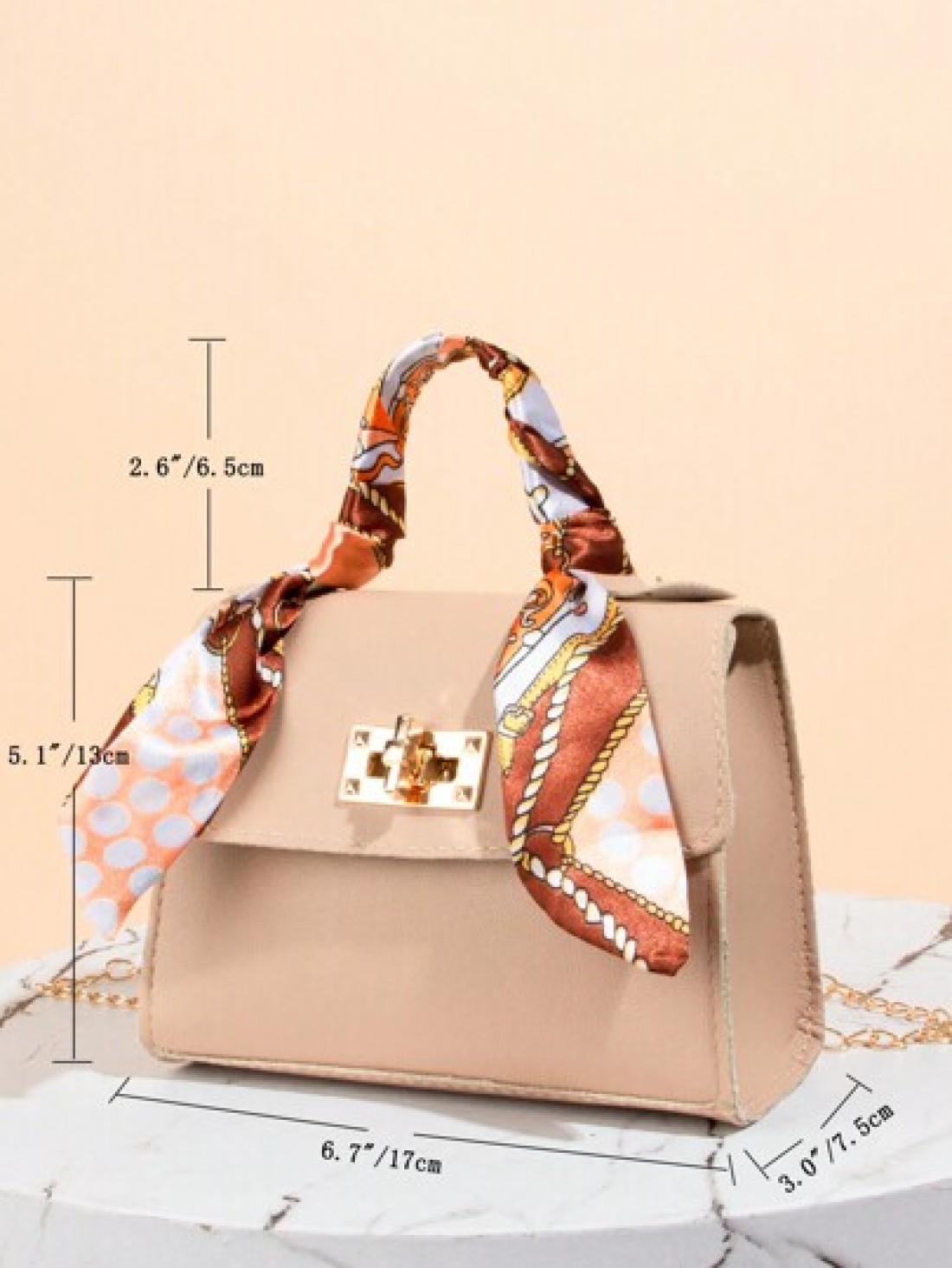 Fashion Versatile Simple Casual Scarf Decorated Tote Bag