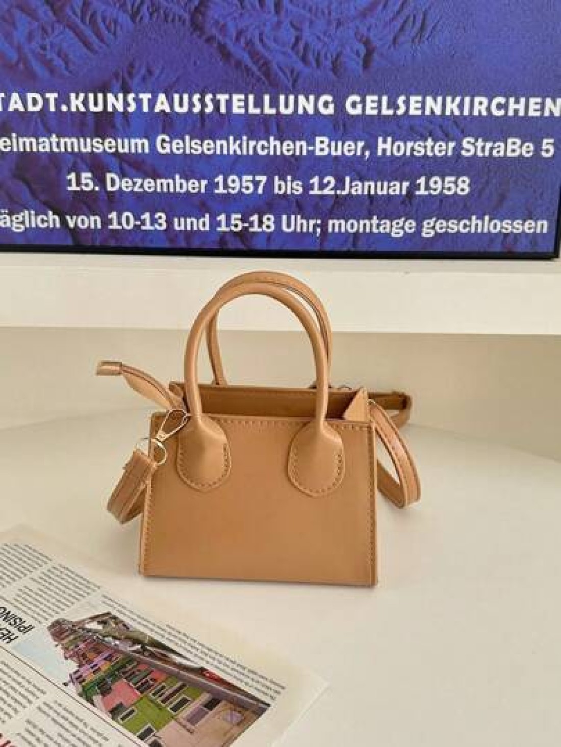 1pc Pu Zipper Closure Fashionable Niche Design Simple Mini Handbag Small Square Bag Korean Style Versatile Small Crossbody Bag Shoulder Bag Casual And Comfortable Adjustable Shoulder Strap Smooth And