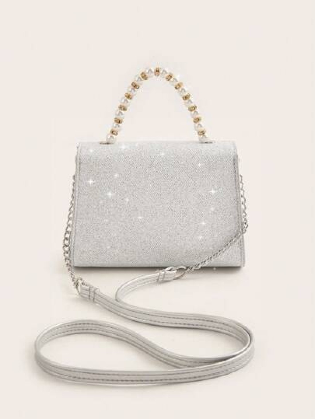 1pc Girls Fashionable Sweet Princess Mini 2 Way Handbag With Chain Strap Suitable For Daily Use Party Travel Birthday Gift