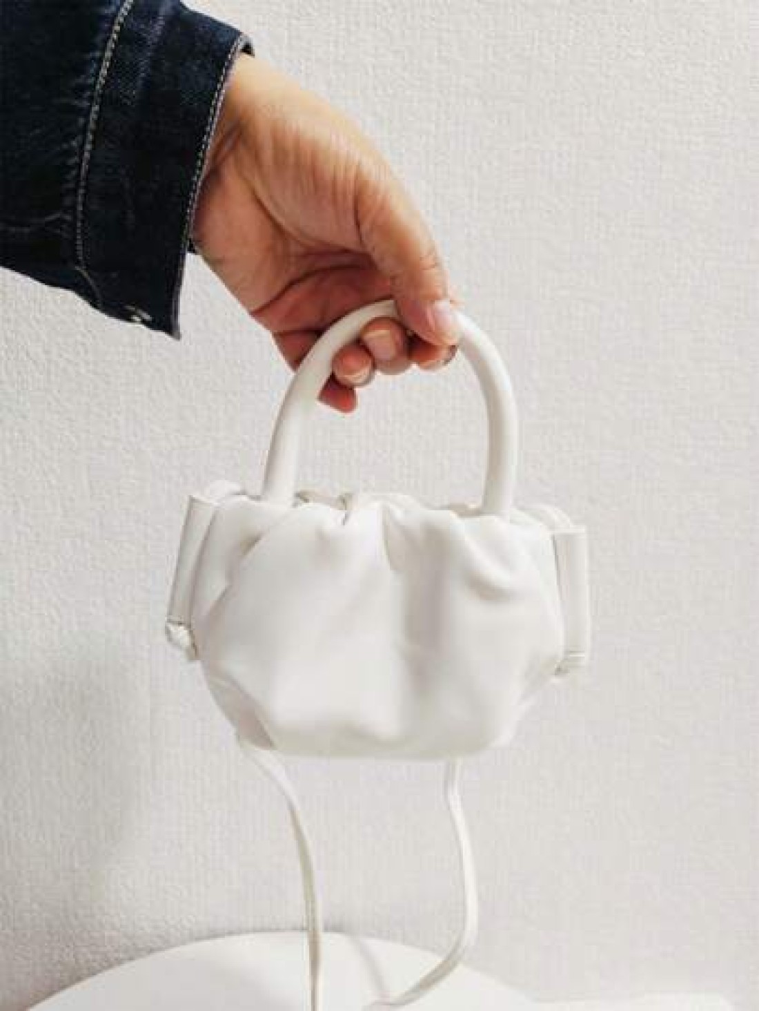 Girls Pleated Cloud Mini Messenger Bag Fashion Small Princess Handbag Gift For Girls Kids Coin Purse