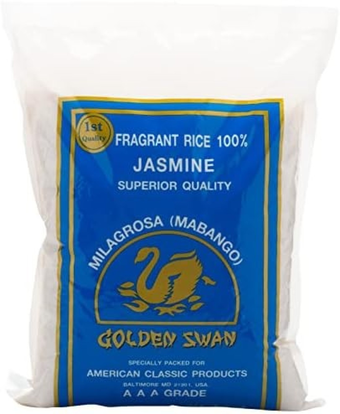 GOLDEN SWAN JASMIN RICE FRAGRANT 2KG