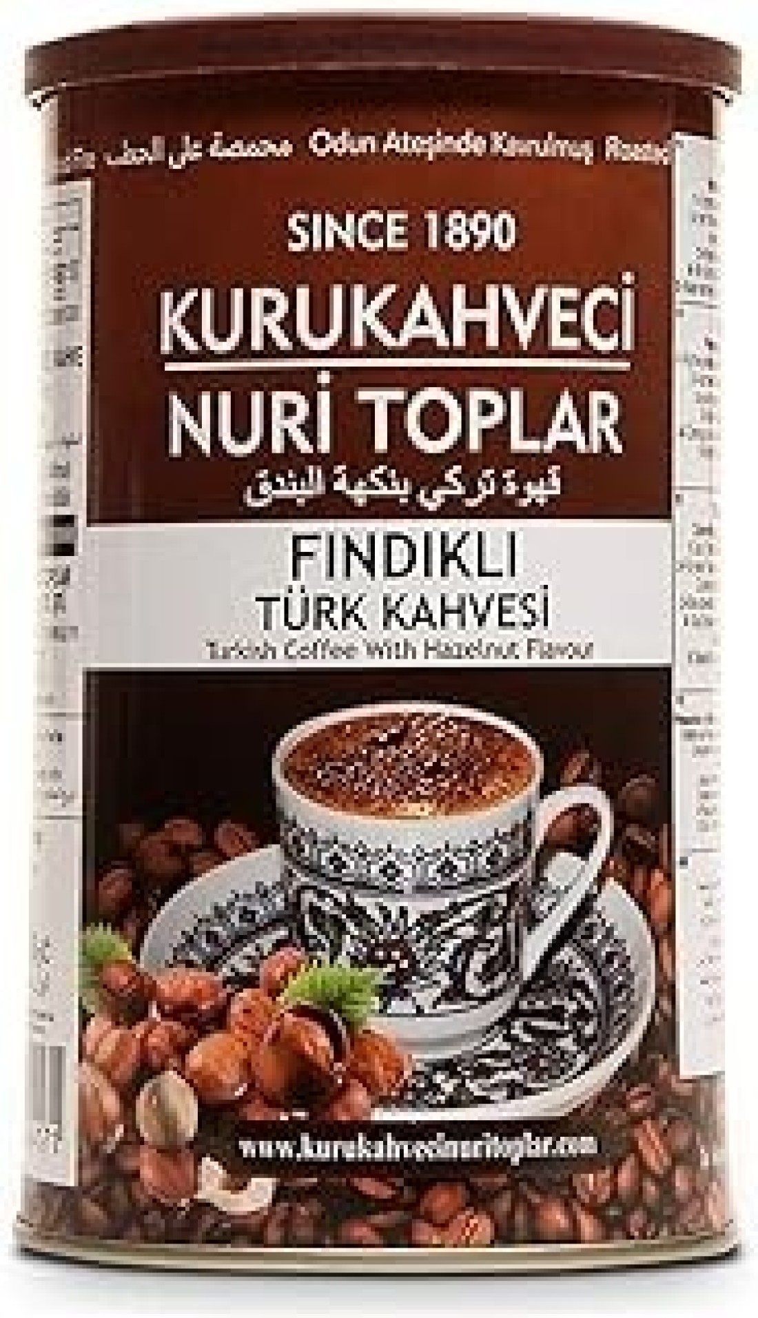 Nuri Toplar Turkish Coffee with Hazelnut 250 g