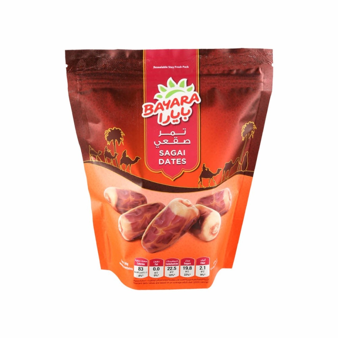 BAYARA SAGAI DATES 400G ZIPPER POUCH