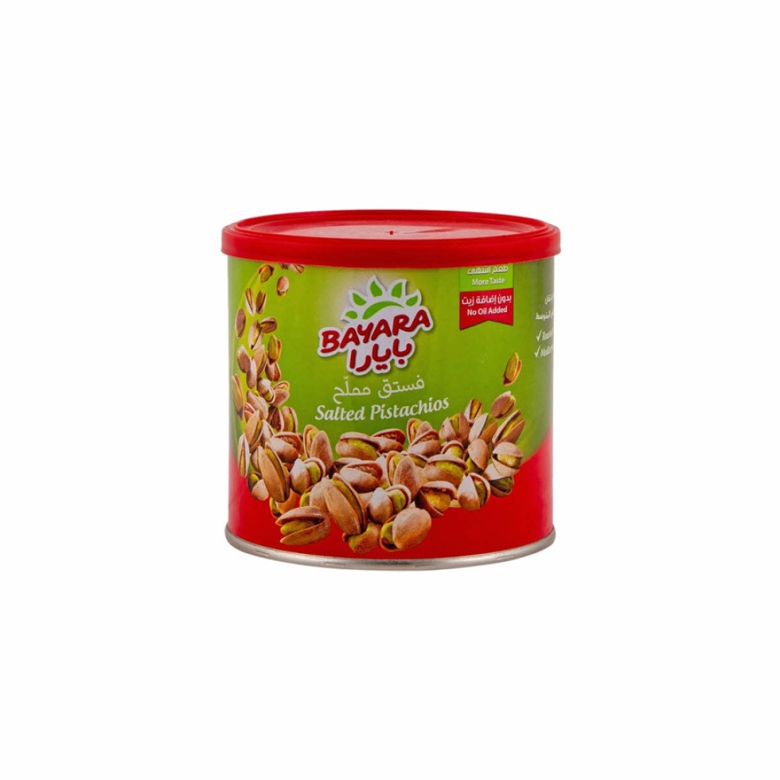 BAYARA SNACKS PISTACHIOS SALTED CAN 200G