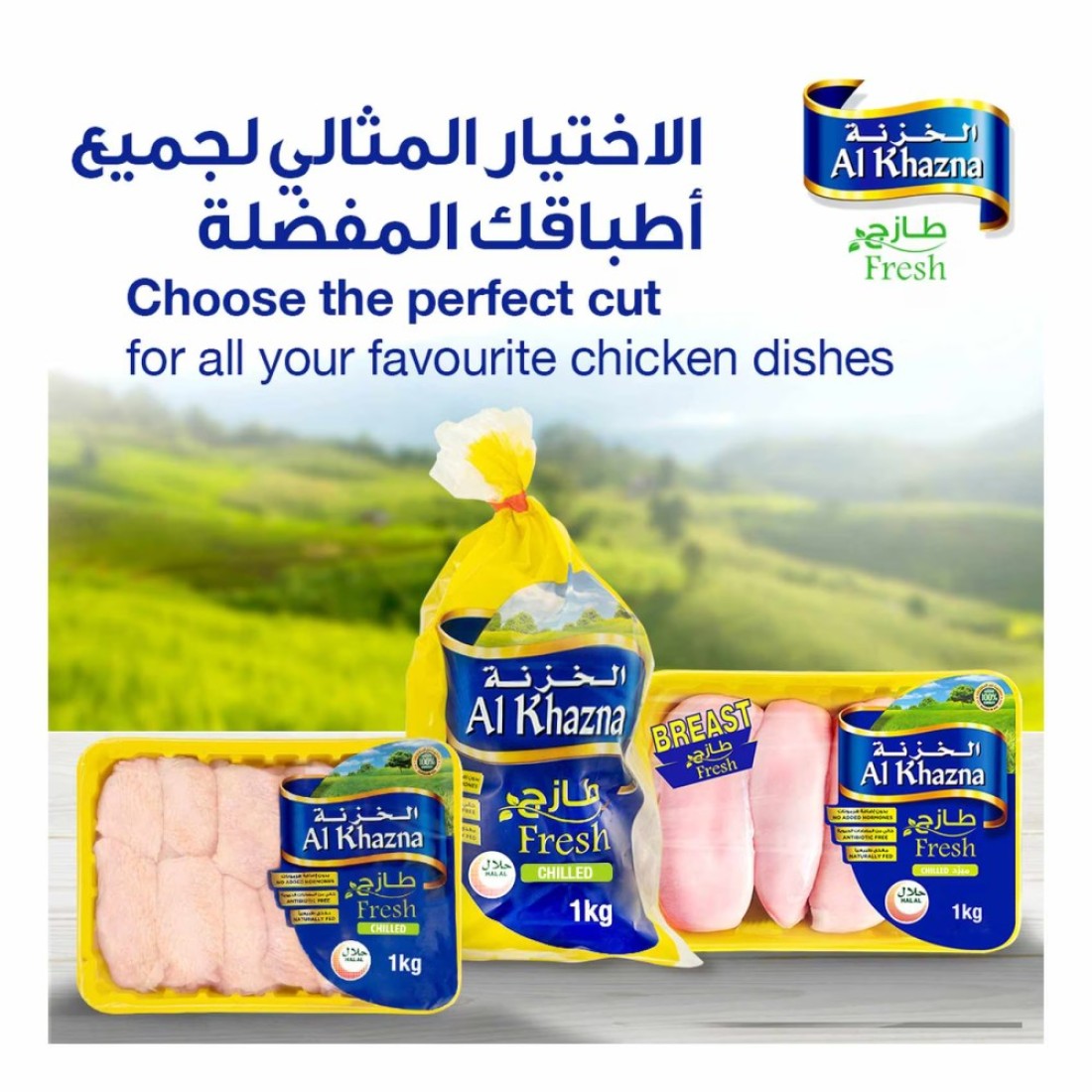 Al Khazna Whole Chicken Chilled 1100g