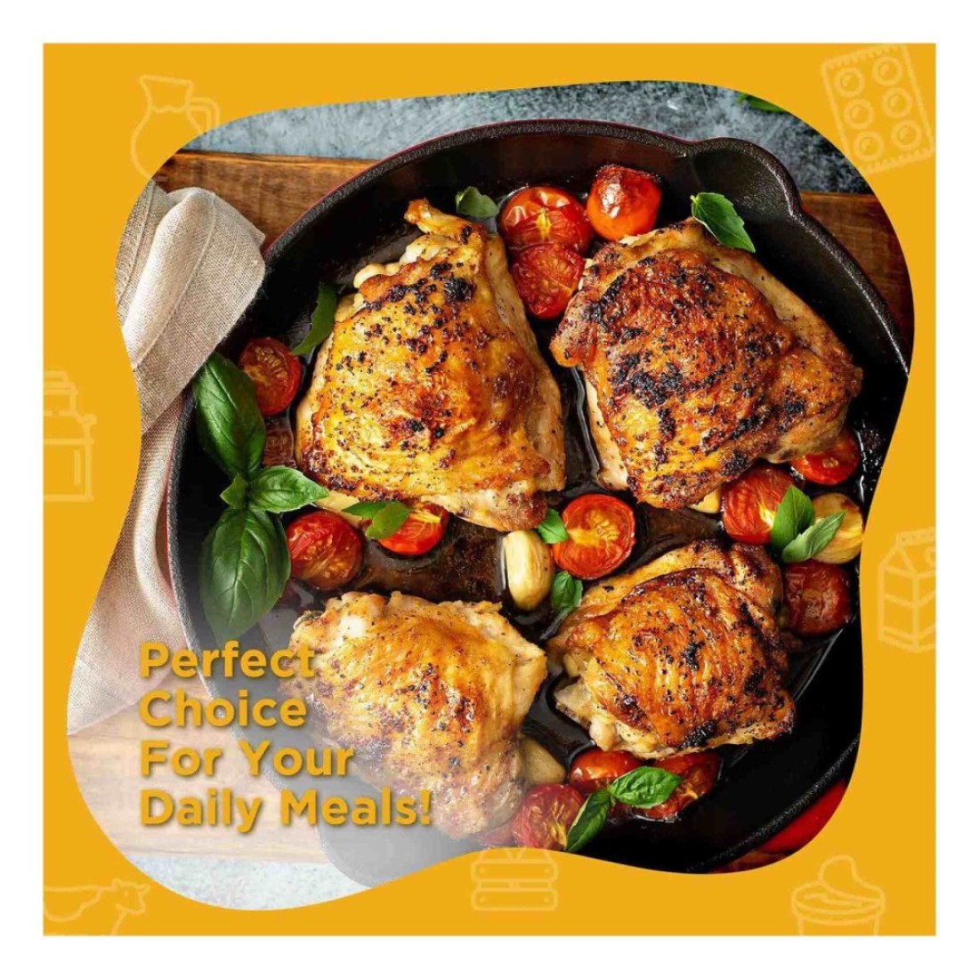 Al Ain Chilled 10 Chicken Mixed Parts 800g