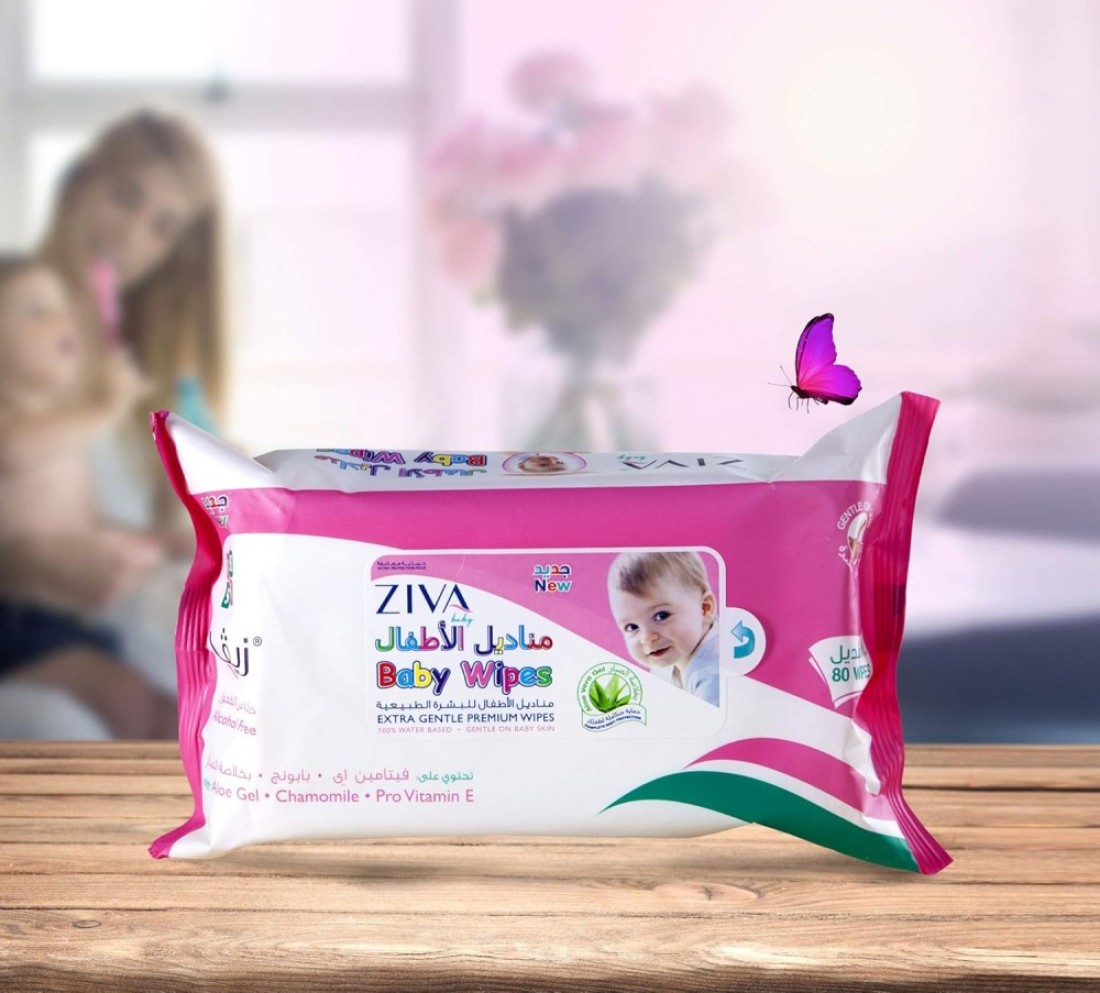 ZIVA BABY 80S EXTRA GEN PRM WIPES FLOWPA