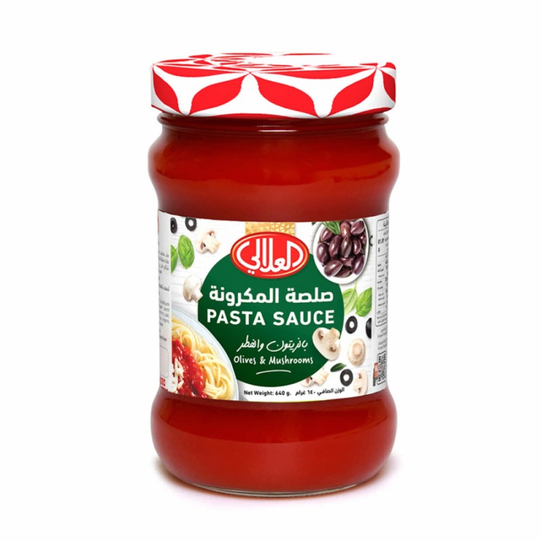 AL ALALI PASTA SAUCE-OLIVES&MUSHROOMS 640G 640GM