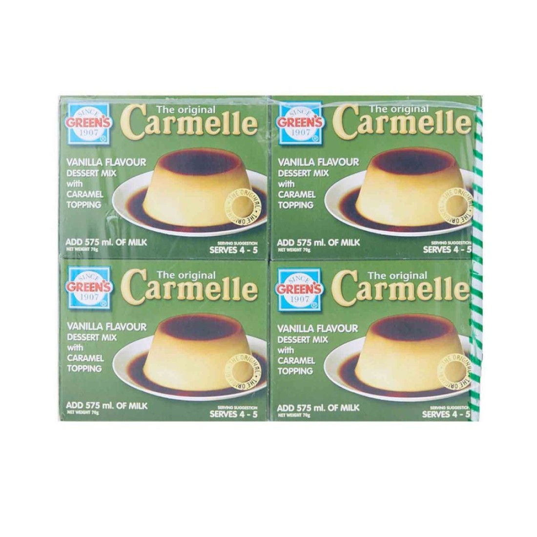 Green&#39;s The Original Carmelle Vanilla Flavour Dessert 70g Pack of 12
