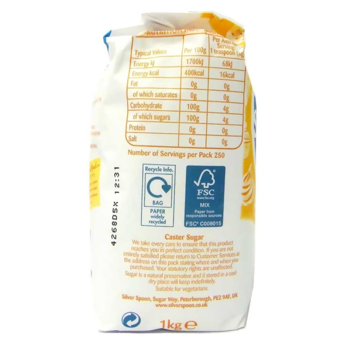 Silver Spoon Caster Sugar 1kg