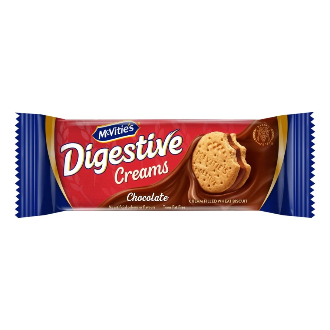 McVitie&#39;s Digestive Creams Chocolate Cream Filled Wheat Biscuit, 40g Pack of 12