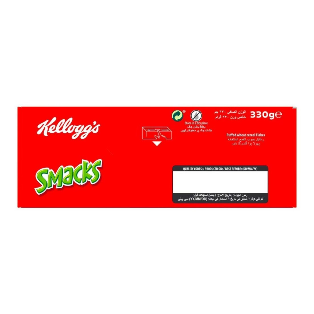 Kellogg&#39;s Smacks Puffed Wheat Cereal Flakes 330g