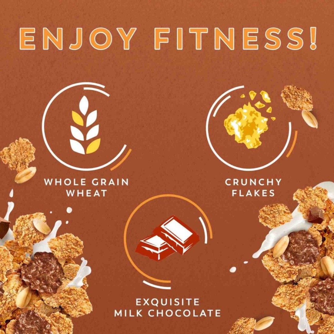 Nestle Fitness Chocolate Morning Boost Cereal, 375g
