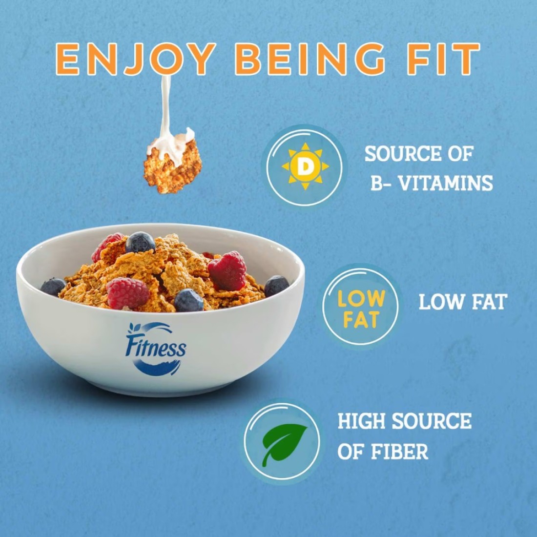 Nestle Fitness Original Breakfast Cereal, 625g