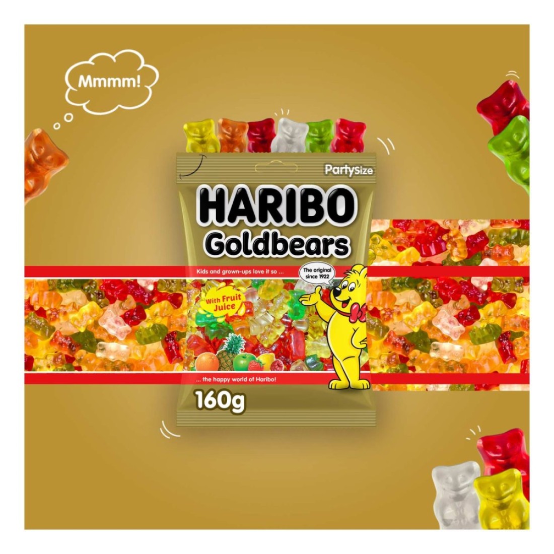 Haribo Goldbaren Candy, 160g