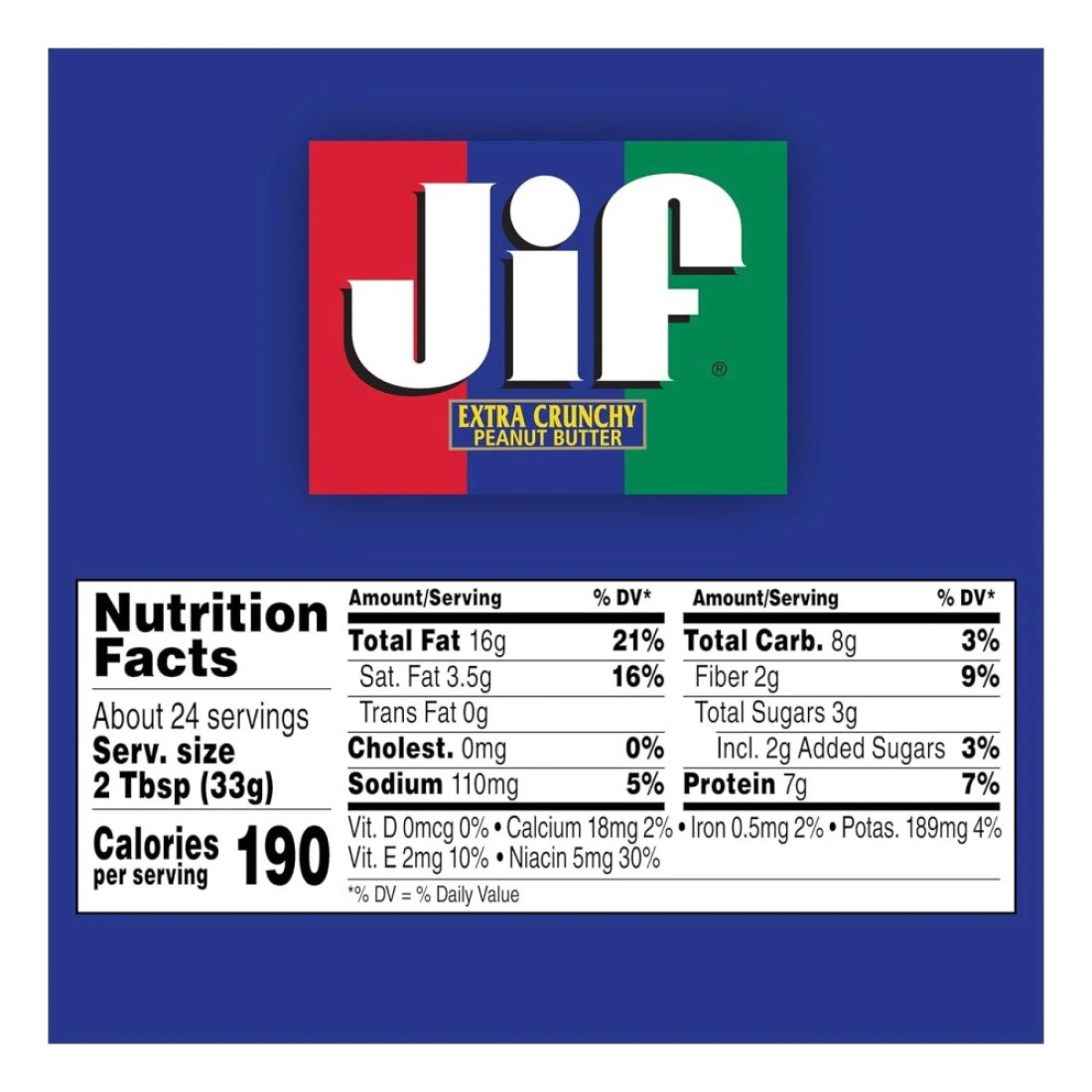 Jif Extra Crunchy Peanut Butter 793g